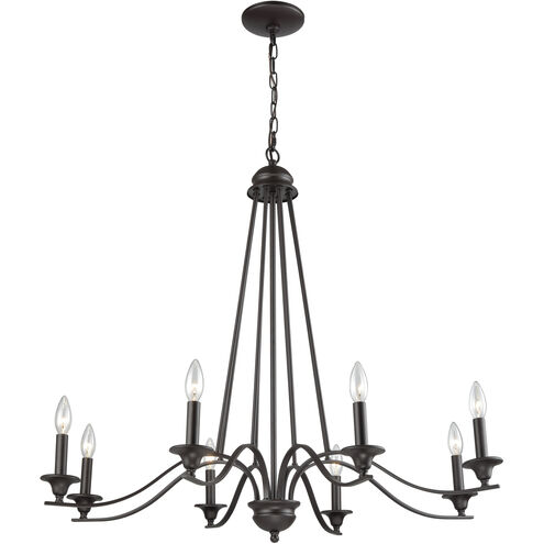 Farmington 8 Light 36 inch Oil Rubbed Bronze Chandelier Ceiling Light