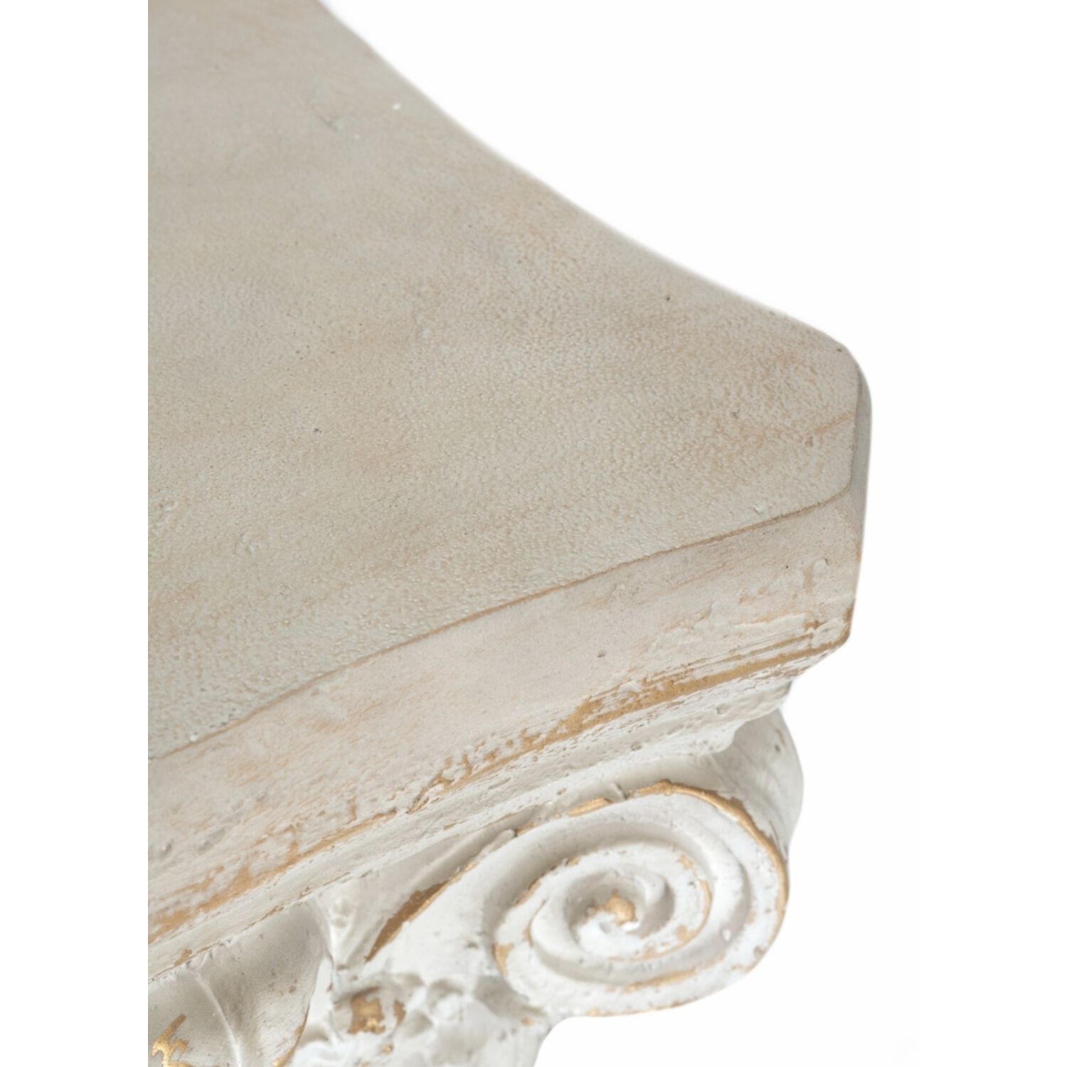 Roman 24.4 X 16.1 inch White and Gold Pedestal