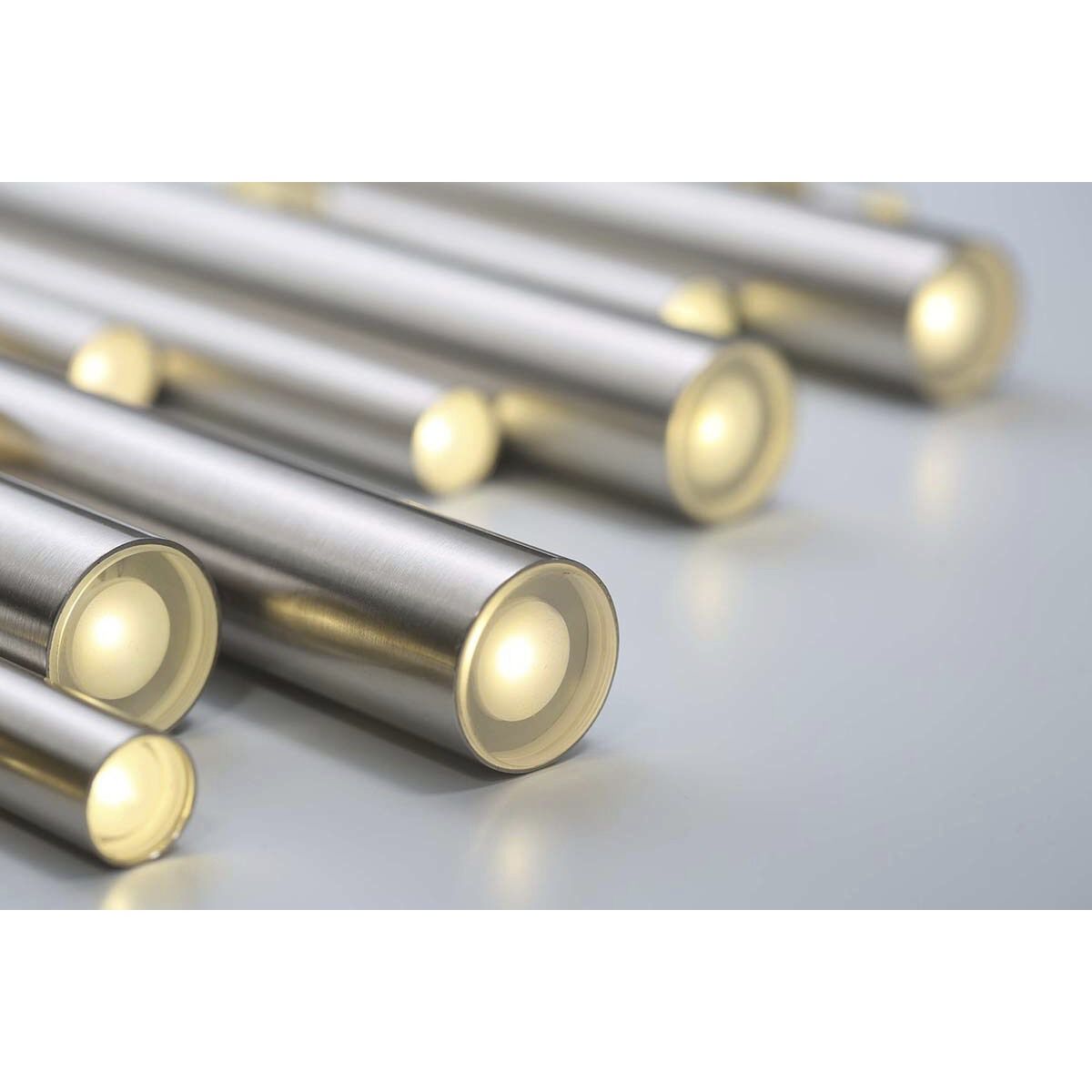 Santana LED 10 inch Satin Nickel Chandelier Ceiling Light