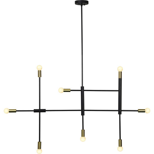 Reegler 8 Light 54.5 inch Black Pendant Ceiling Light