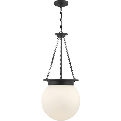 Manor 3 Light 13.5 inch Matte Black Pendant Ceiling Light
