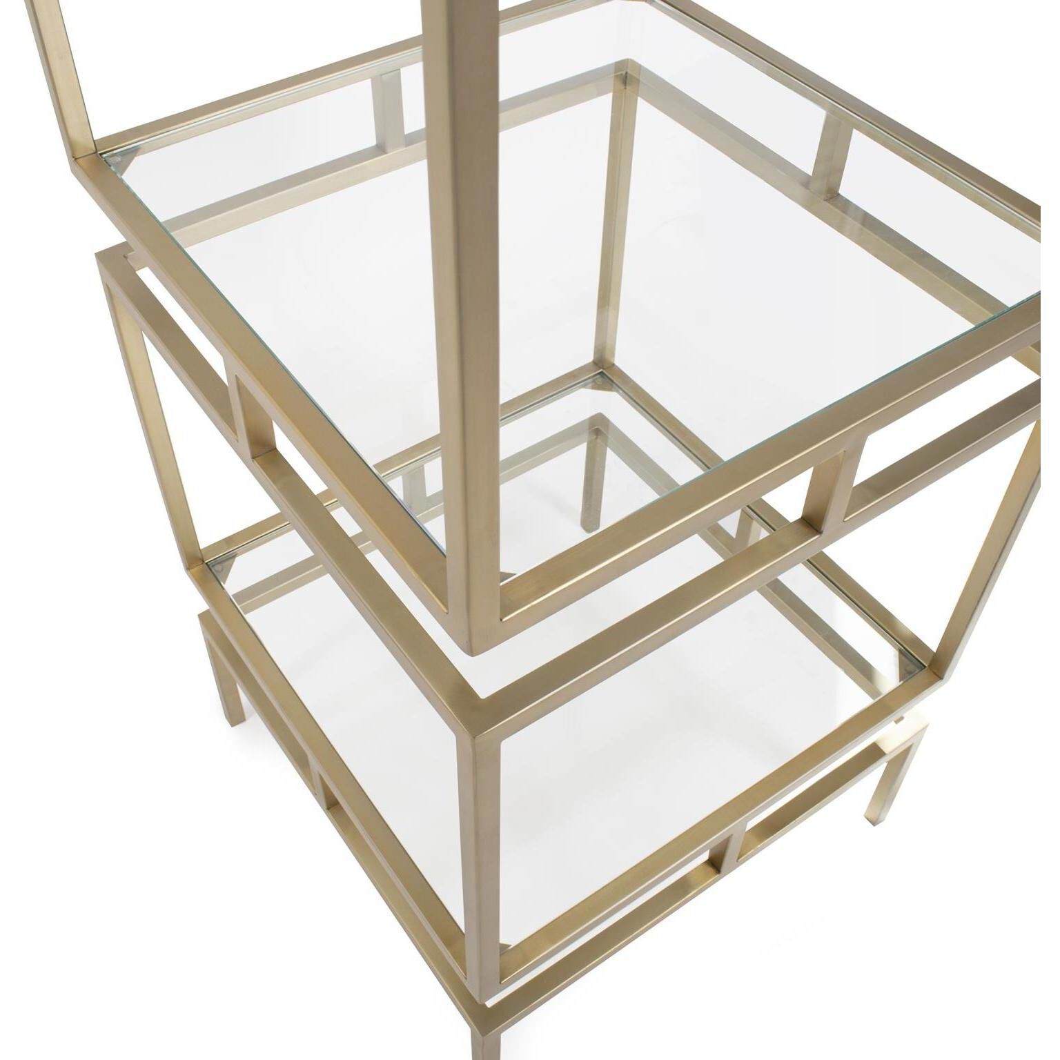 Canberrn 82 X 21.75 inch Gold Etagere