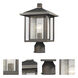 Aspen 1 Light 14.75 inch Oil Rubbed Bronze Outdoor Post Mount Fixture