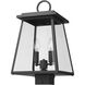 Broughton 2 Light 18.5 inch Black Outdoor Post Mount Fixture