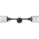 Franklin Restoration Small Bell 2 Light 5 inch Oil Rubbed Bronze Bath Vanity Light Wall Light in Seedy Glass, Franklin Restoration