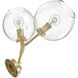 Fairfax Ave. Wall Sconce Wall Light in Brushed Brass