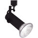 J Series 1 Light 120 Black Track Head Ceiling Light in J Track