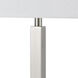 Signature 30 inch 60 watt Brushed Steel Table Lamp Portable Light