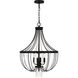 Adelaide 4 Light 20 inch Matte Black Pendant Ceiling Light