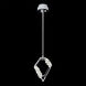 Forever Embelish LED 4.5 inch Polished Chrome with Silver Rope Mini-Pendant Ceiling Light, Silver Rope