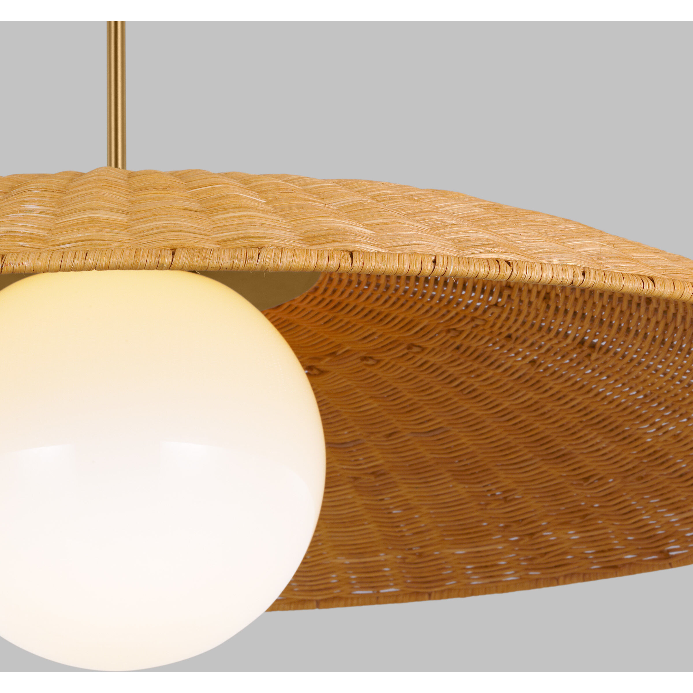 kate spade new york Mari 1 Light 40 inch Burnished Brass Pendant Ceiling Light