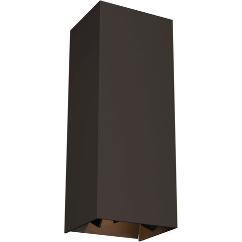 Vex LED 12 inch Bronze Outdoor Wall Light in Downlight Only, Integrated LED