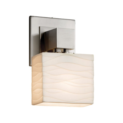 Porcelina LED 5.5 inch Dark Bronze ADA Wall Sconce Wall Light in 700 Lm LED, Waterfall