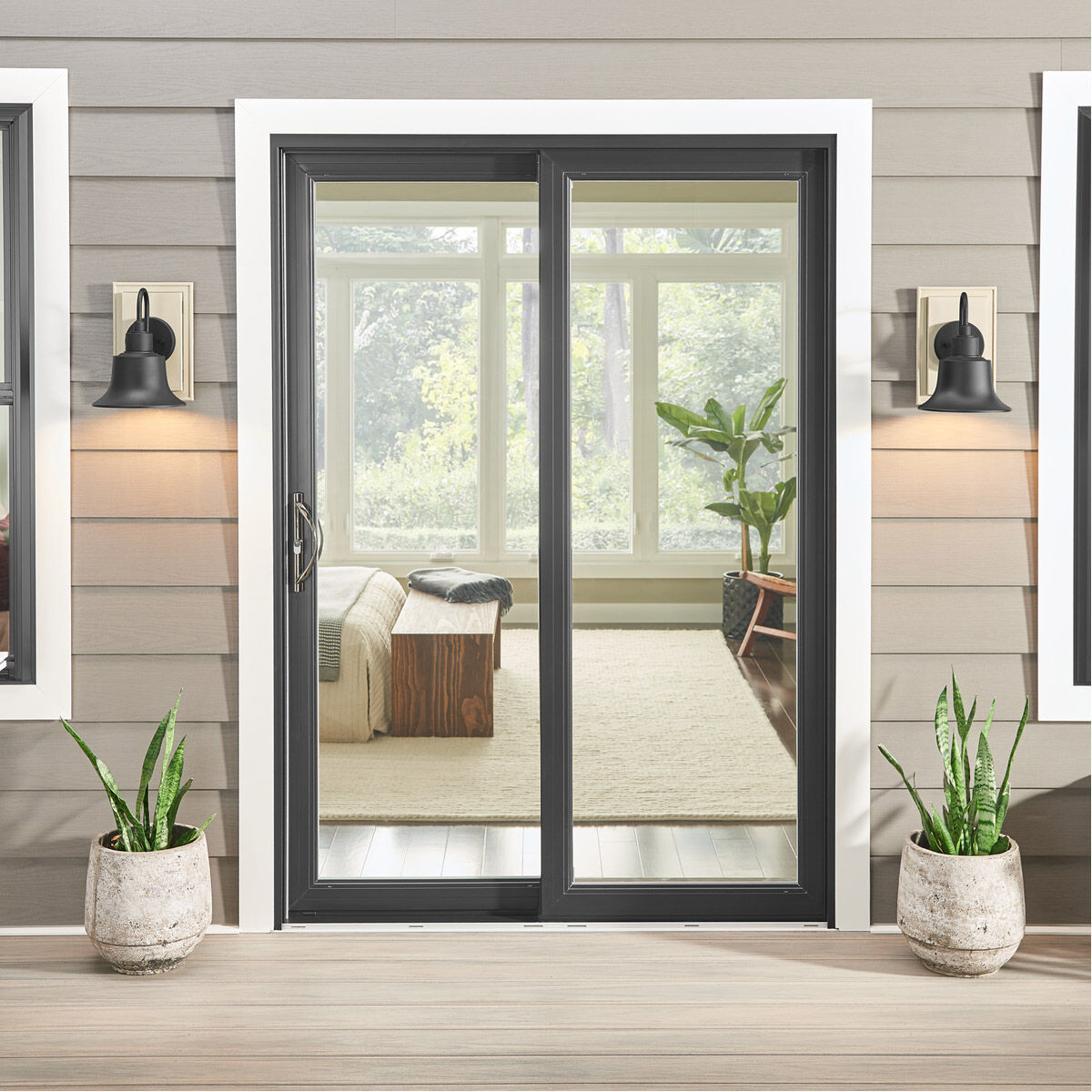 Brock 1 Light 12 inch Black Outdoor Wall Lantern