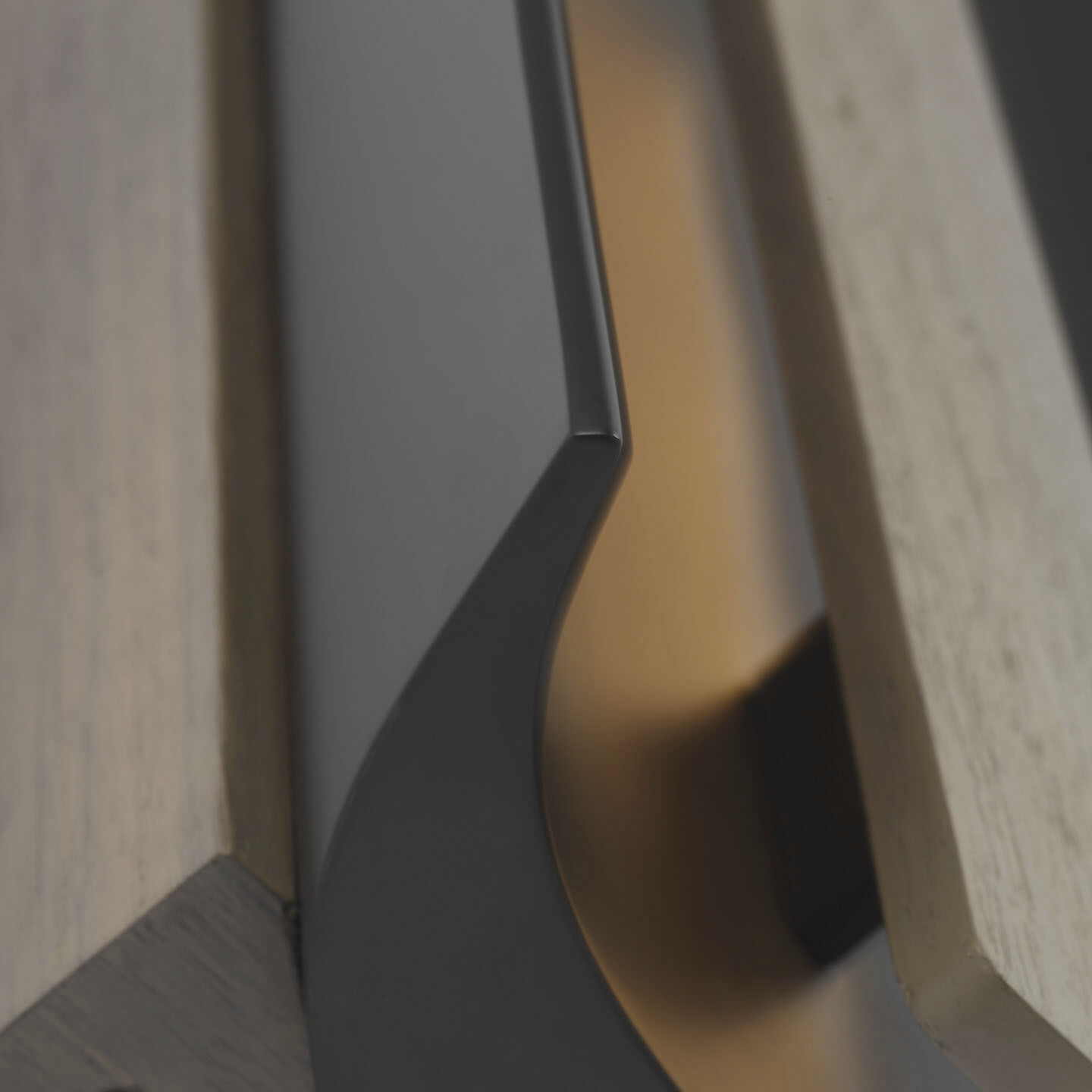 Anne-Marie Barton Remi Sconce Wall Light in Matte Carbon and Warm Walnut