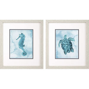 Animals Blue Framed Art