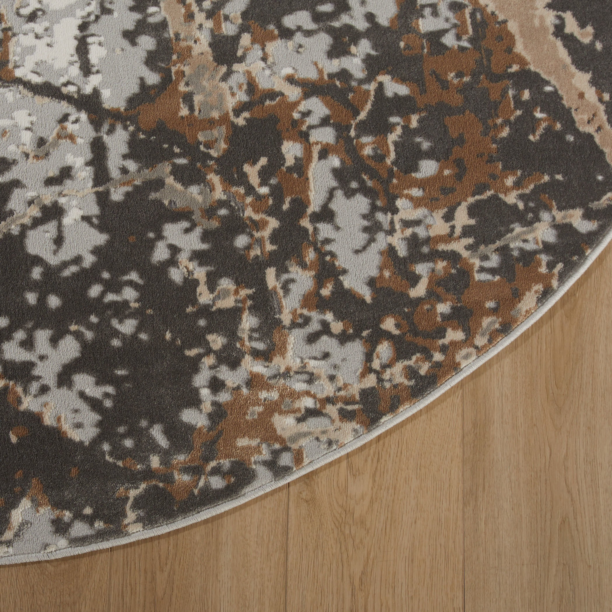 Besni Mineral Tones Rug in 7 Round