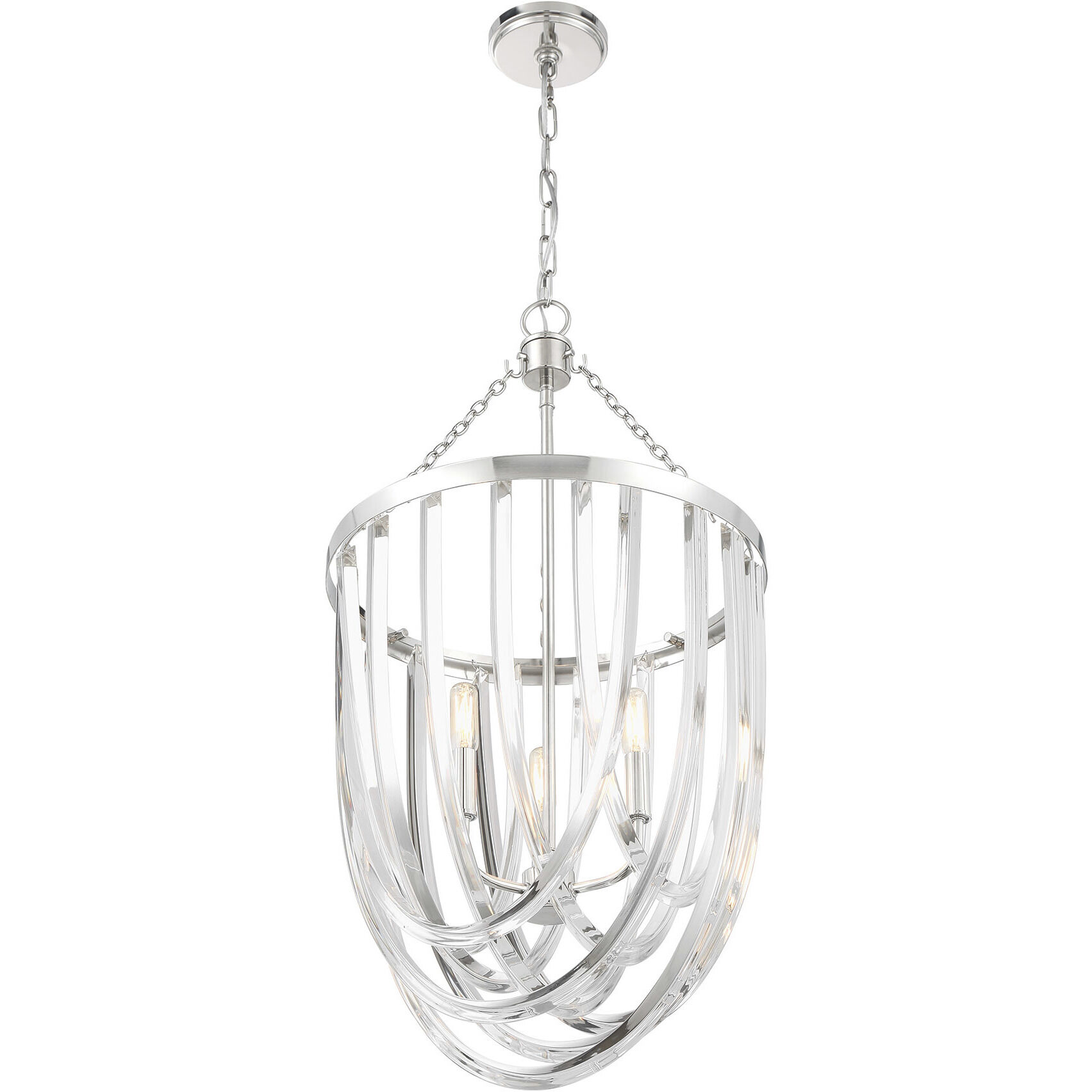 Jennings 3 Light 16.13 inch Polished Nickel Pendant Ceiling Light
