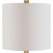 Midas 35.25 inch 100 watt Antique Brass Buffet Lamp Portable Light