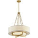 Brentwood 4 Light 24 inch Warm Brass Pendant Ceiling Light