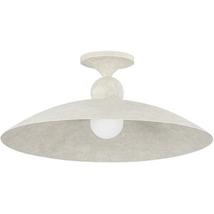 Teelin 1 Light 20 inch Limewash Plaster Flush Mount Ceiling Light