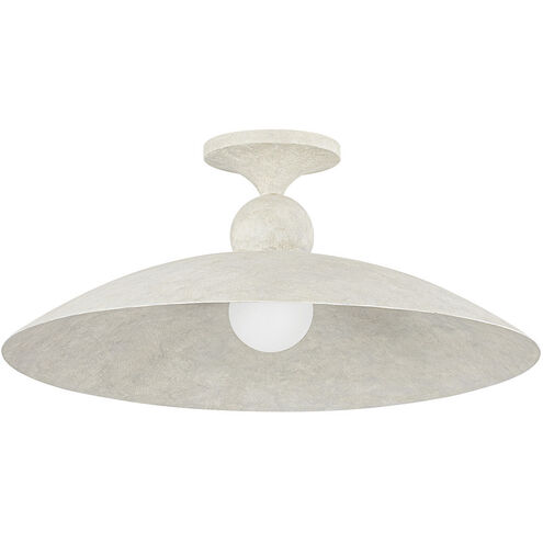 Teelin 1 Light 20 inch Limewash Plaster Flush Mount Ceiling Light