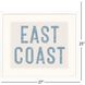 East Coast / Gulf Coast / West Coast Blue and Beige and White Framed Art, Propac