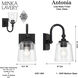 Antonia 1 Light 5.5 inch Coal Black Bath Vanity Light Wall Light