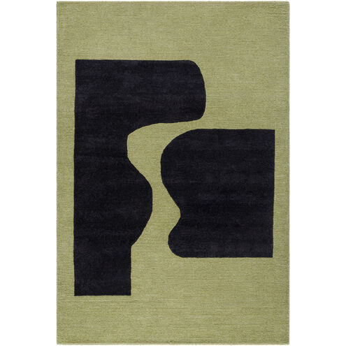 Jason Wu 90 X 60 inch Prairie Dust / Jet Black / Black Handmade Rug in 5 x 8