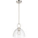 Velto 1 Light 10 inch Polished Nickel Pendant Ceiling Light