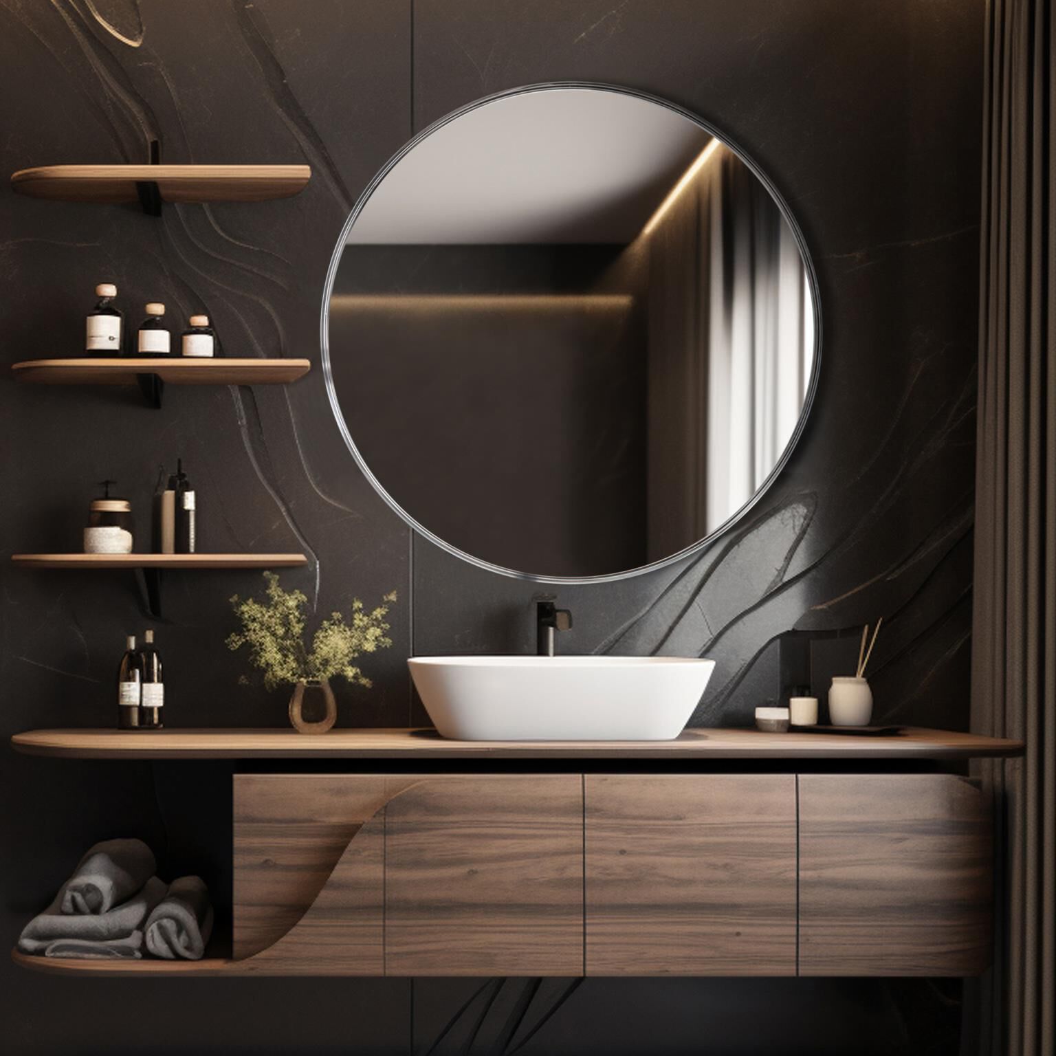 Steele 36 X 36 inch Silver Mirror