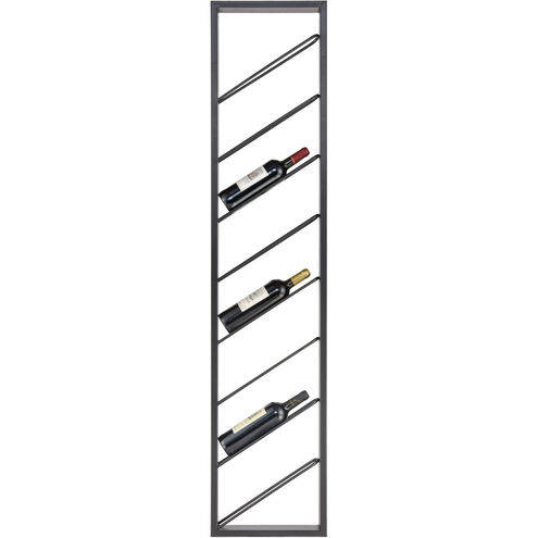 Wavertree Black Wine Rack, Angled