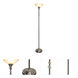 Alaris Orb 72 inch 100.00 watt Polished Nickel Torchiere Floor Lamp Portable Light