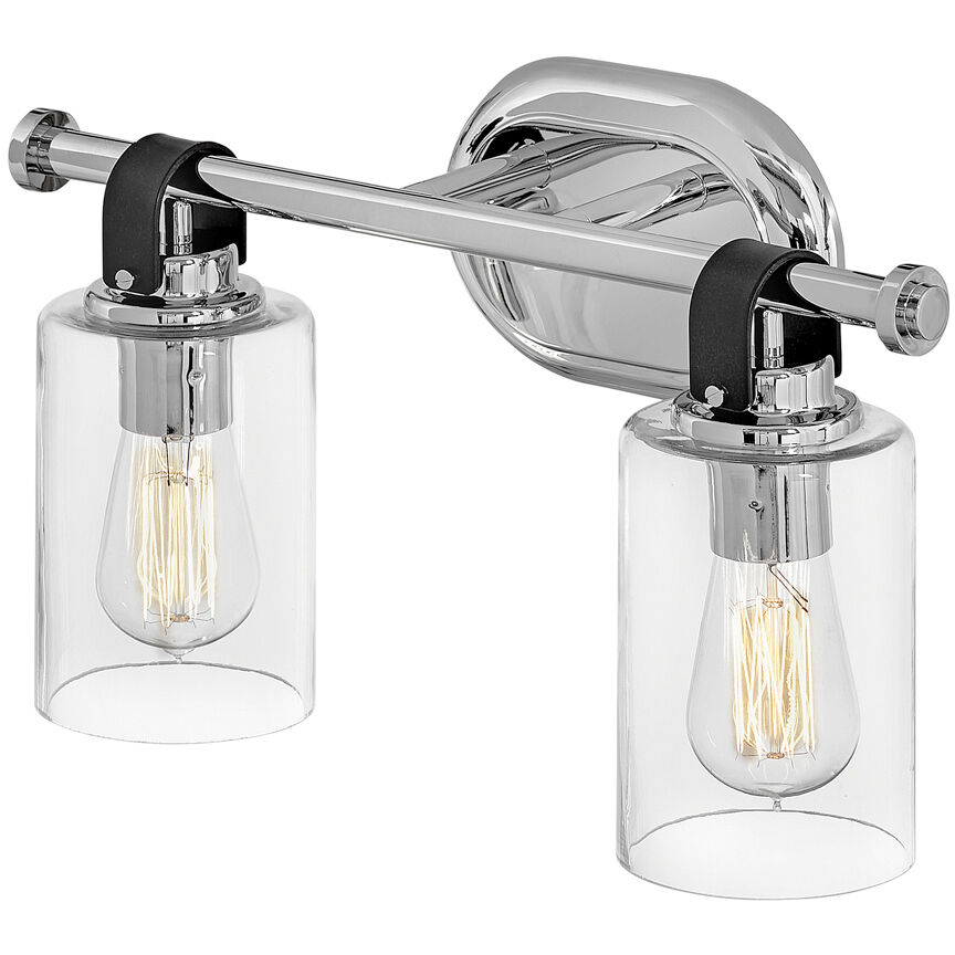 Halstead 2 Light 16 inch Chrome Vanity Light Wall Light