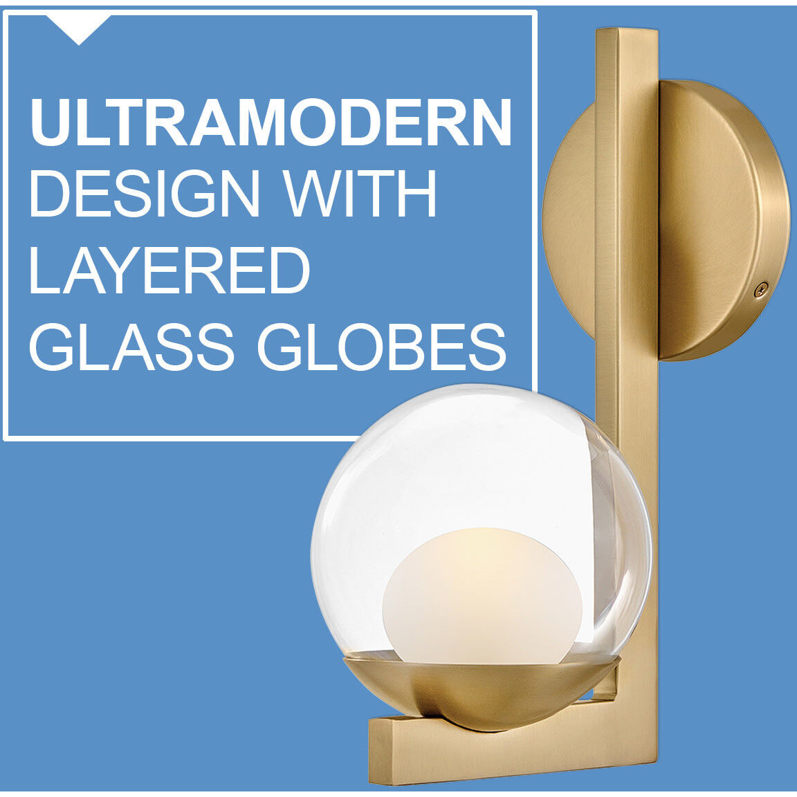 Sunni LED 8.5 inch Lacquered Brass Bath Sconce Wall Light, Medium