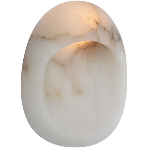 Kelly Wearstler Esculpa LED 12 inch Alabaster and Bronze Rounded Wall Light