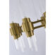 Canada 16 Light 24 inch Satin Brass Chandelier Ceiling Light