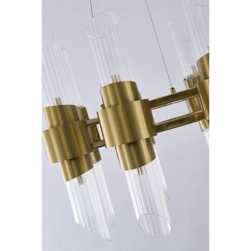 Canada 16 Light 24 inch Satin Brass Chandelier Ceiling Light