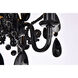 Karter 3 Light 10 inch Polished Black Pendant Ceiling Light