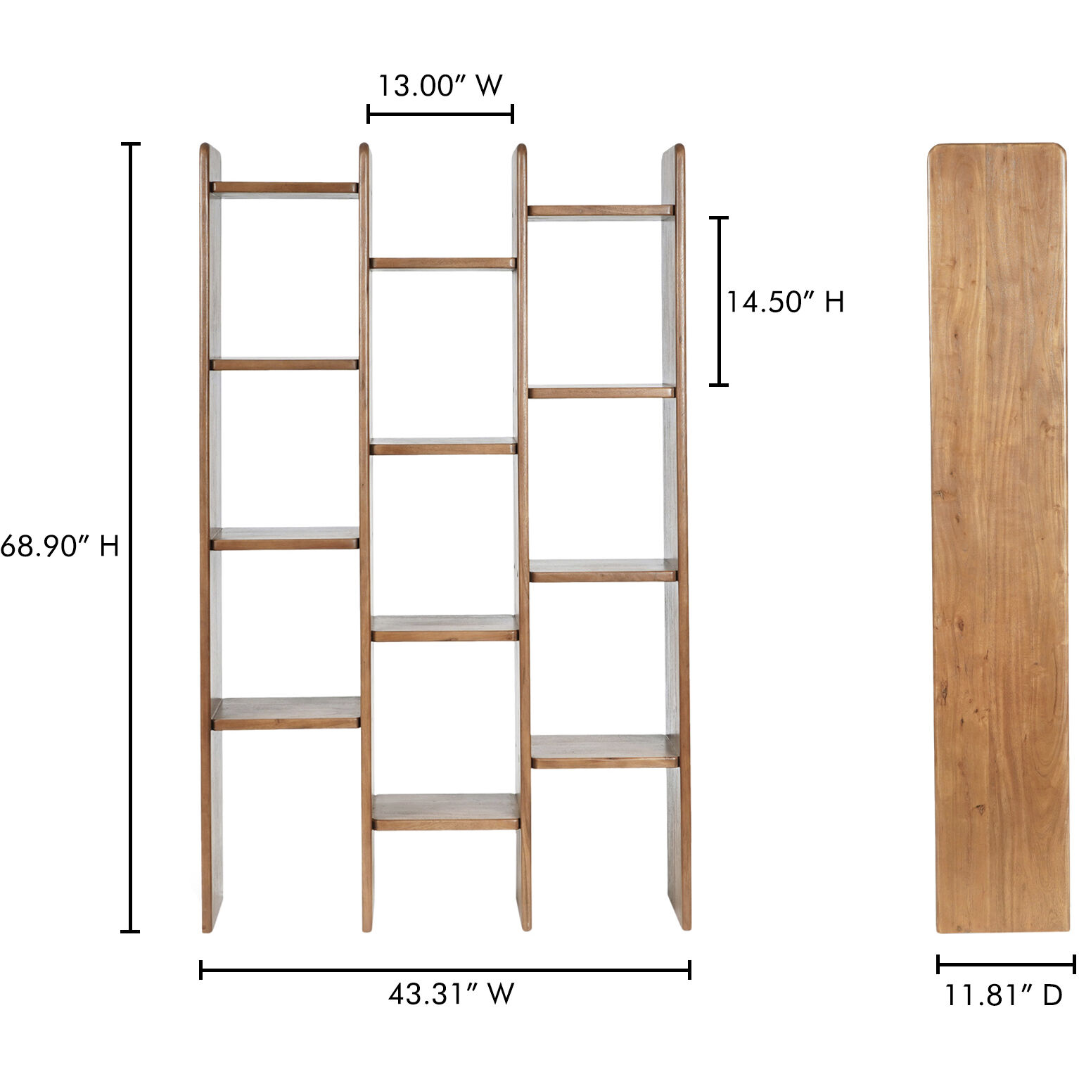 Orson Brown Bookcase