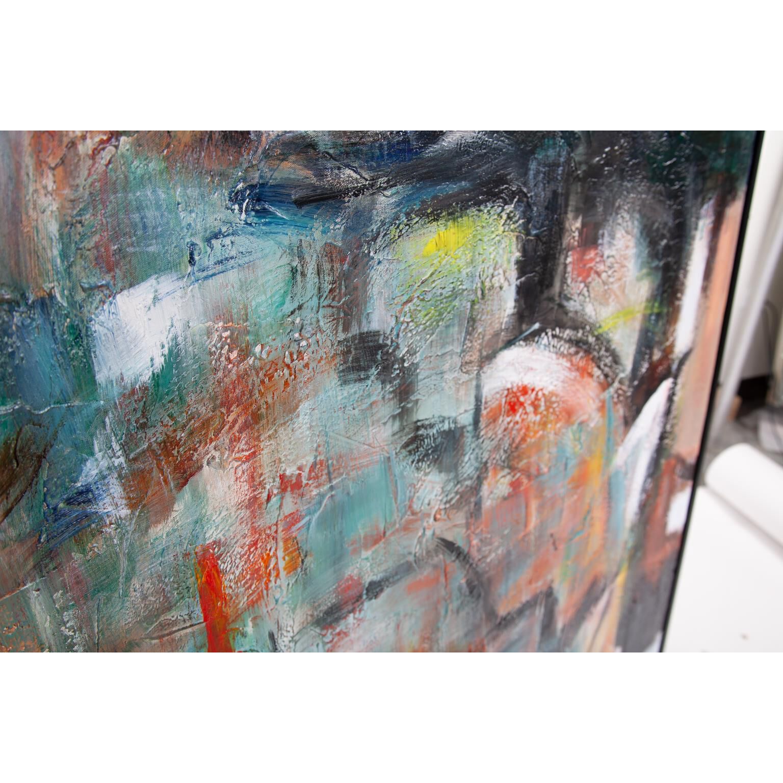 Intersection 73.75 X 41.75 inch Hand Painted Canvas