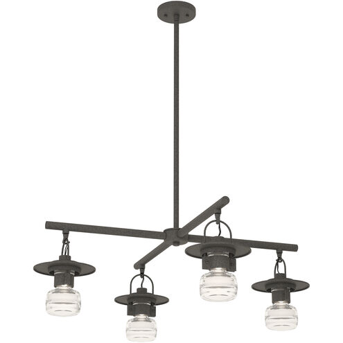 Mason 4 Light 33.9 inch Coastal Natural Iron Outdoor Pendant