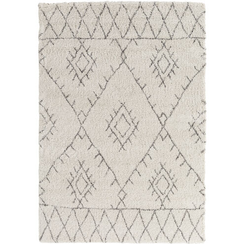 Wilder 114.17 X 78.74 inch Light Beige/Charcoal Machine Woven Rug in 7 x 9, Rectangle