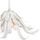 Kagra 3 Light 24 inch White Chandelier Ceiling Light