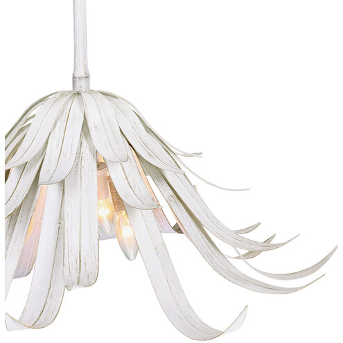 Kagra 3 Light 24 inch White Chandelier Ceiling Light