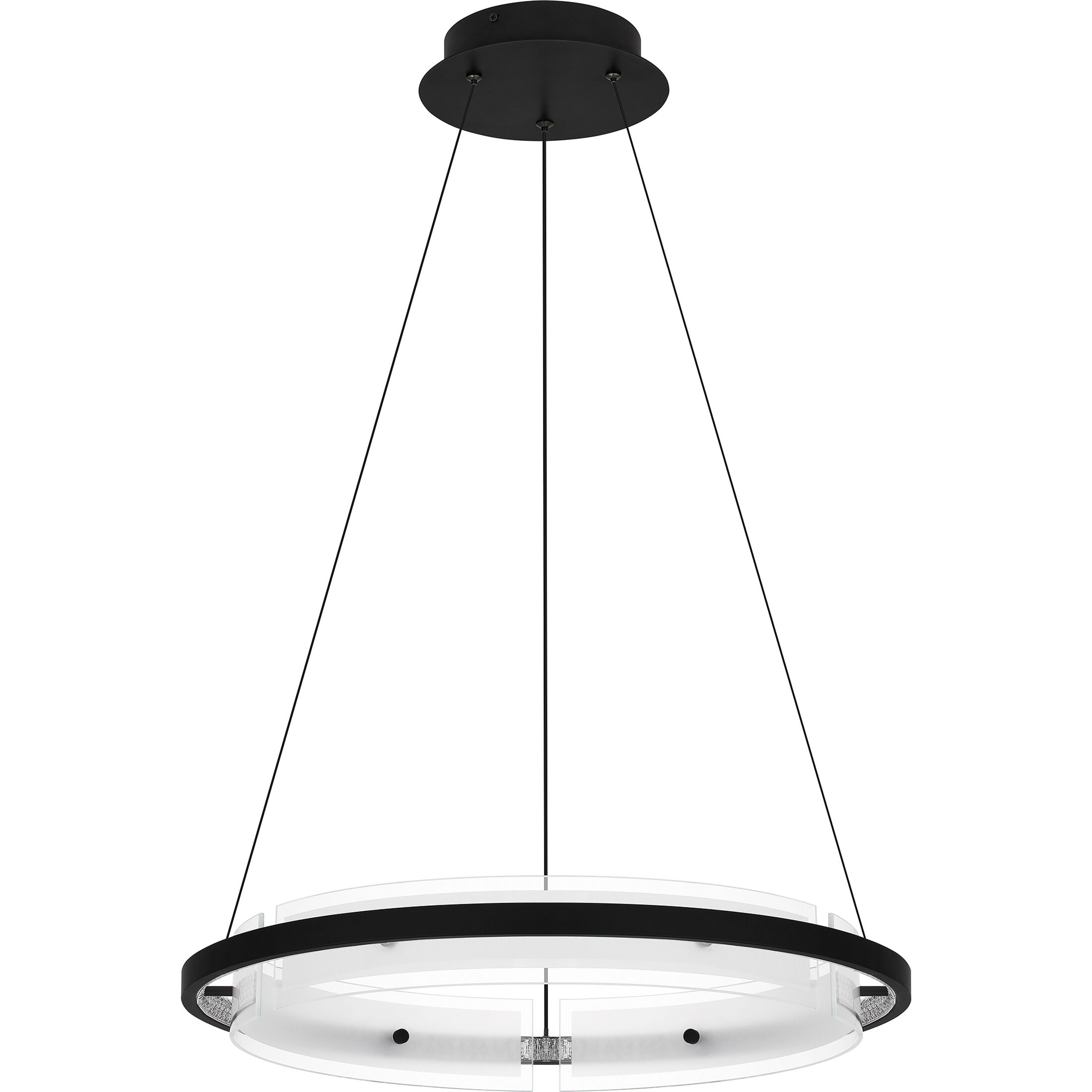 Malik 20 inch Matte Black Pendant Ceiling Light
