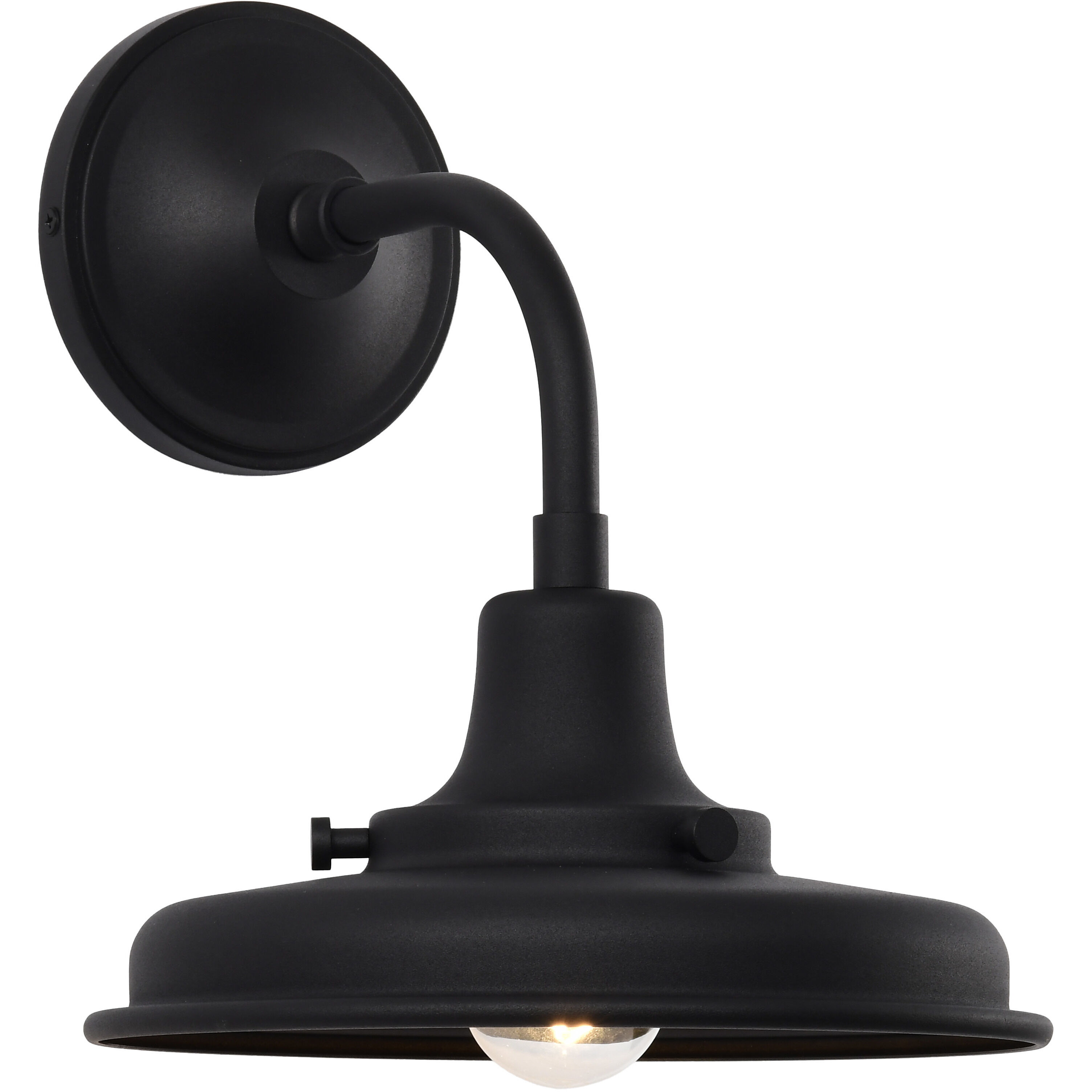 Morris 11.63 inch Black Outdoor Wall Light