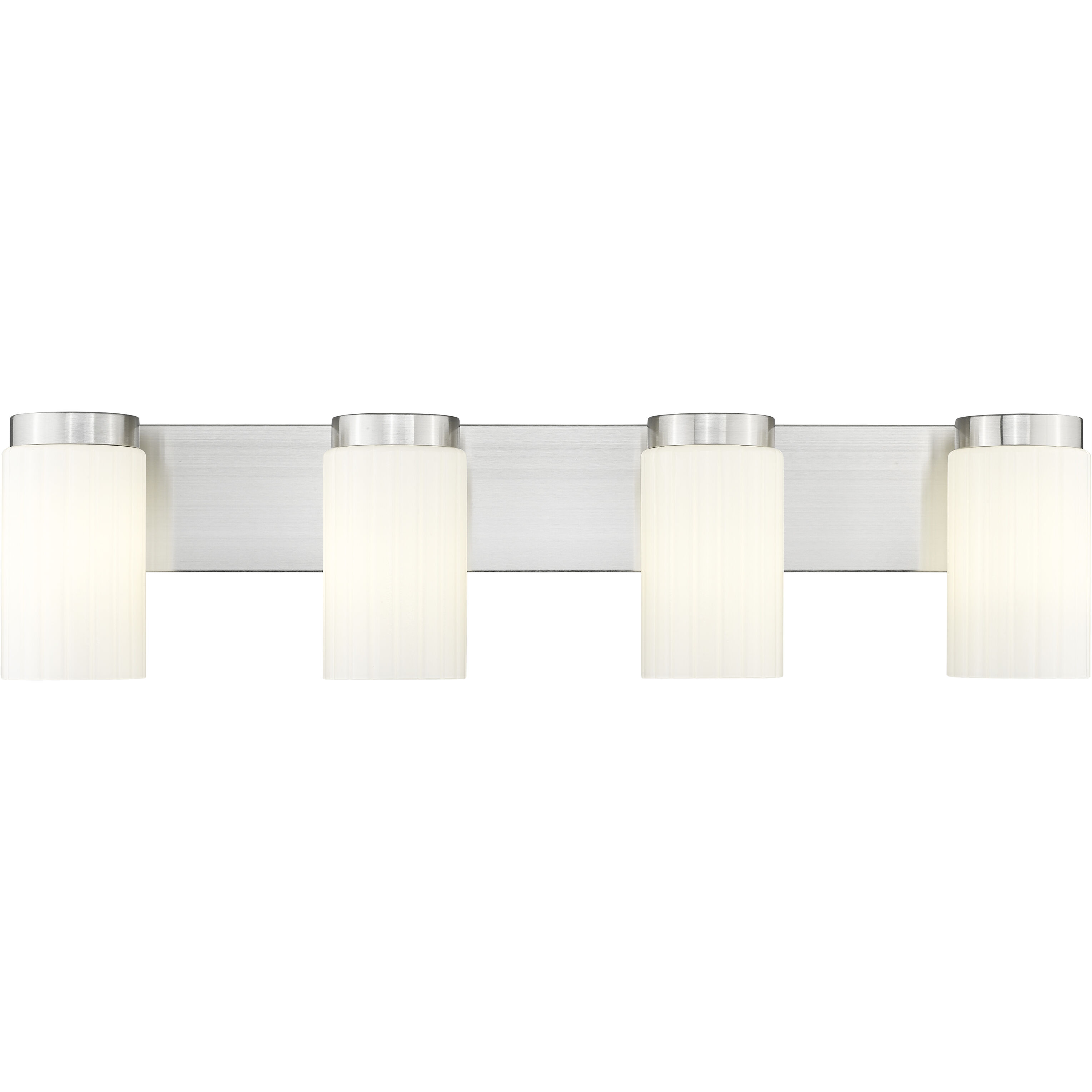 Burk 4 Light 30 inch Brushed Nickel Bath Vanity Light Wall Light