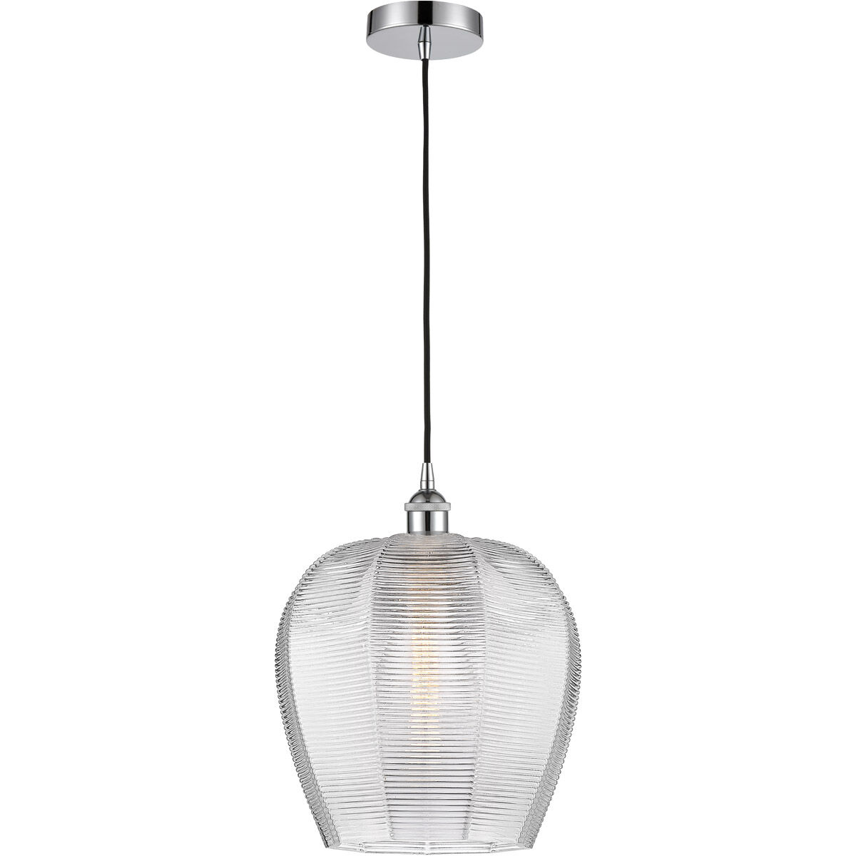 Edison Norfolk 1 Light 12 inch Polished Chrome Mini Pendant Ceiling Light