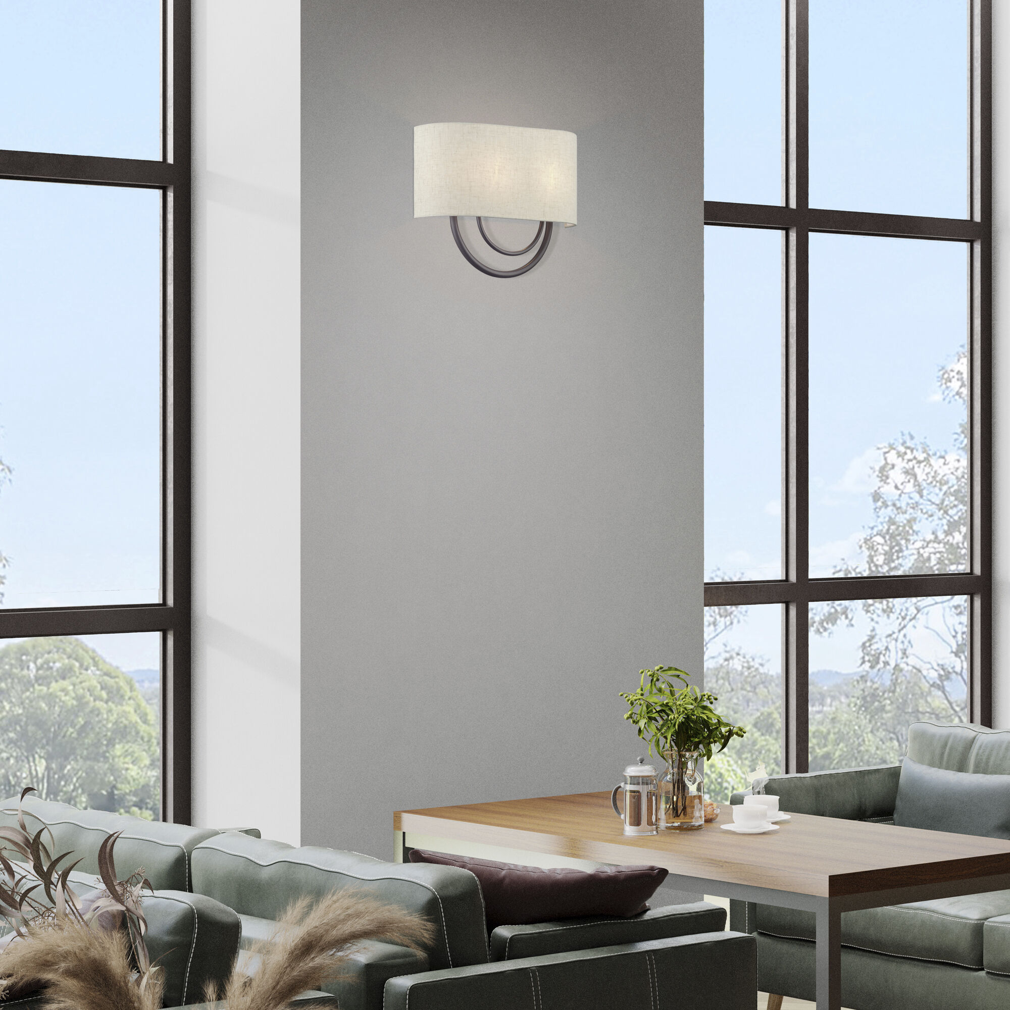 Stratton 2 Light 15 inch English Bronze ADA Wall Sconce Wall Light